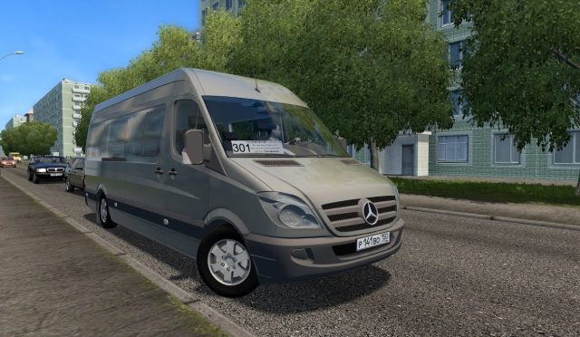 City Car Driving 1.5.9.2 – Mercedes Benz Sprinter 313 CDI Modu