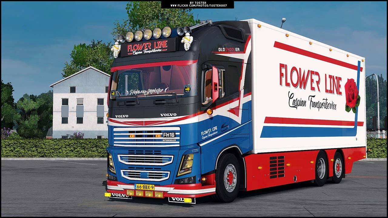 ETS 2 – Volvo FH16 Tandem Flower Line V4.0 Modu – 1.51