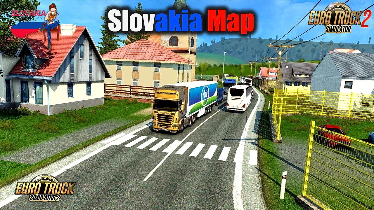 ETS 2 – Slovakia Haritası V6.6.7 Modu – 1.52