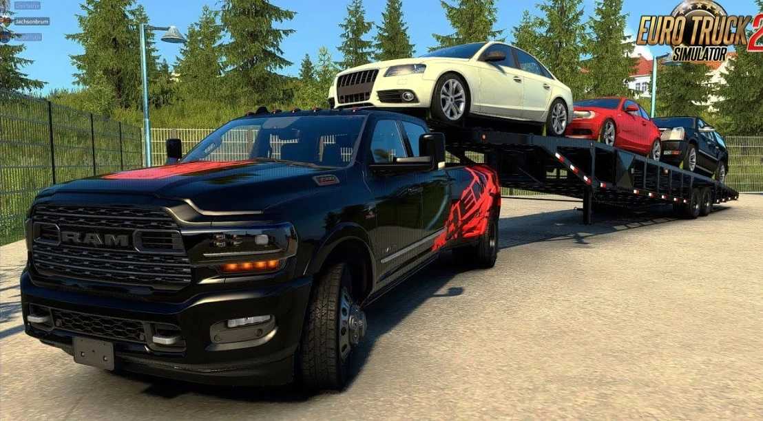 ETS 2 – Dodge RAM 3500 + Dorse V4.7 Modu – 1.53