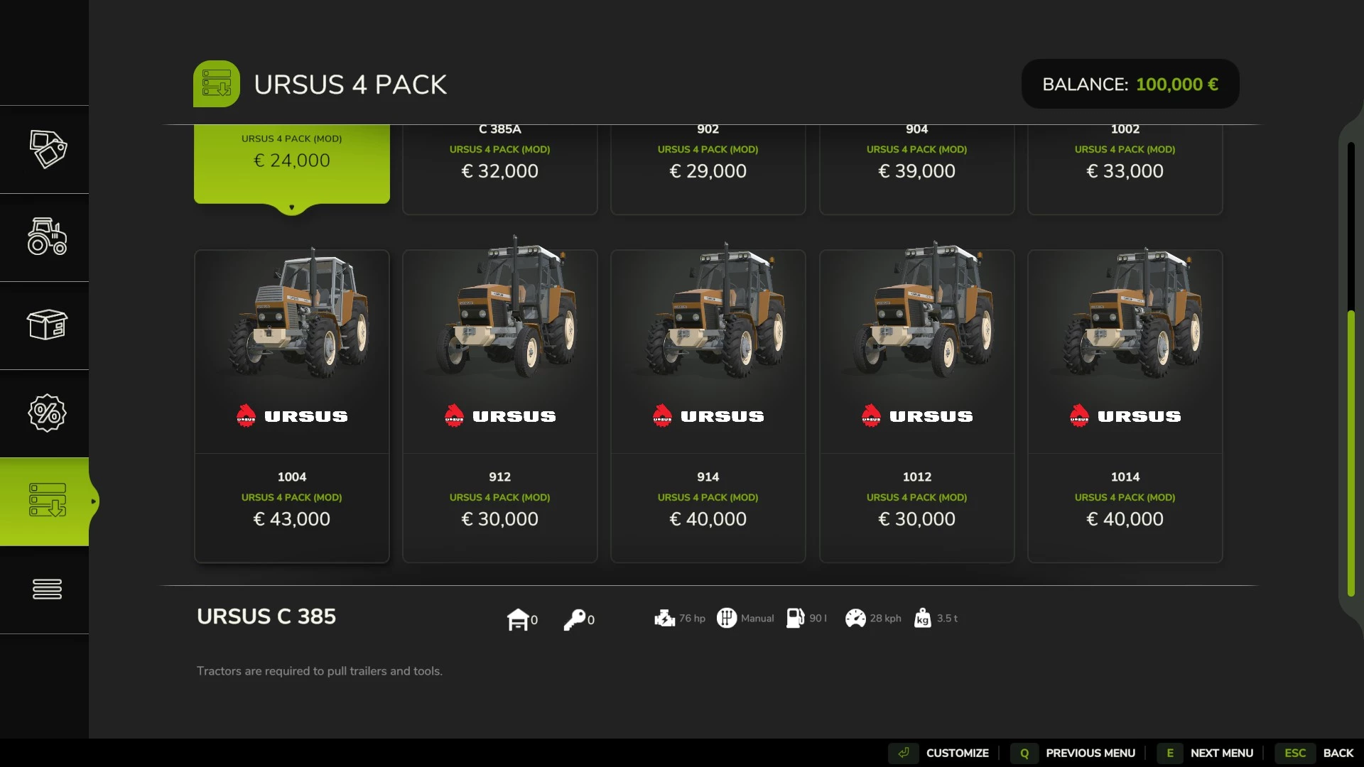 FS 25 – Ursus 4 Pack V1.0 Modu