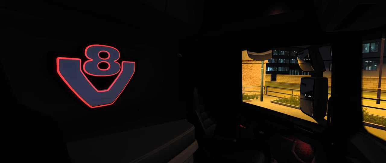 ETS 2 – Scania NG V8 Lightboard V1.0 Modu – 1.53