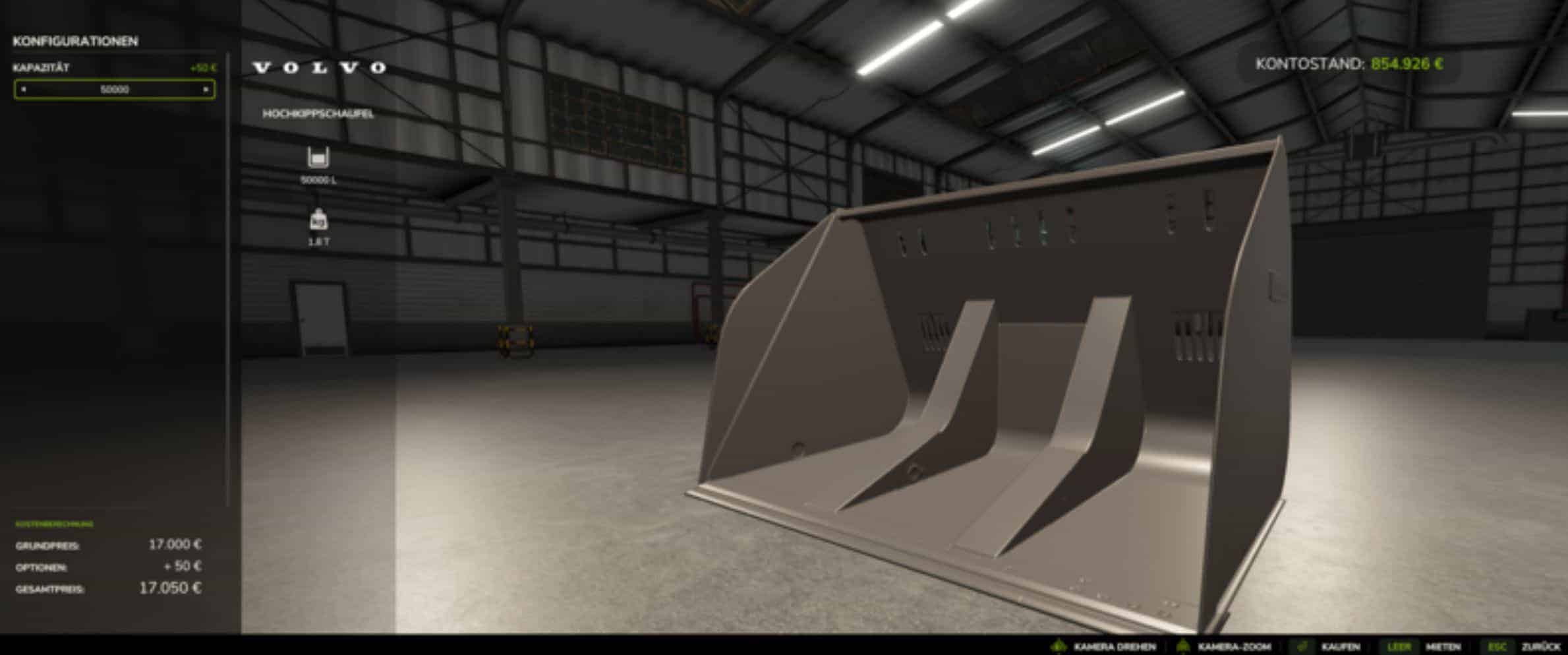 FS 25 – Larger L120 Volvo High-Tip Bucket V1.0 Modu