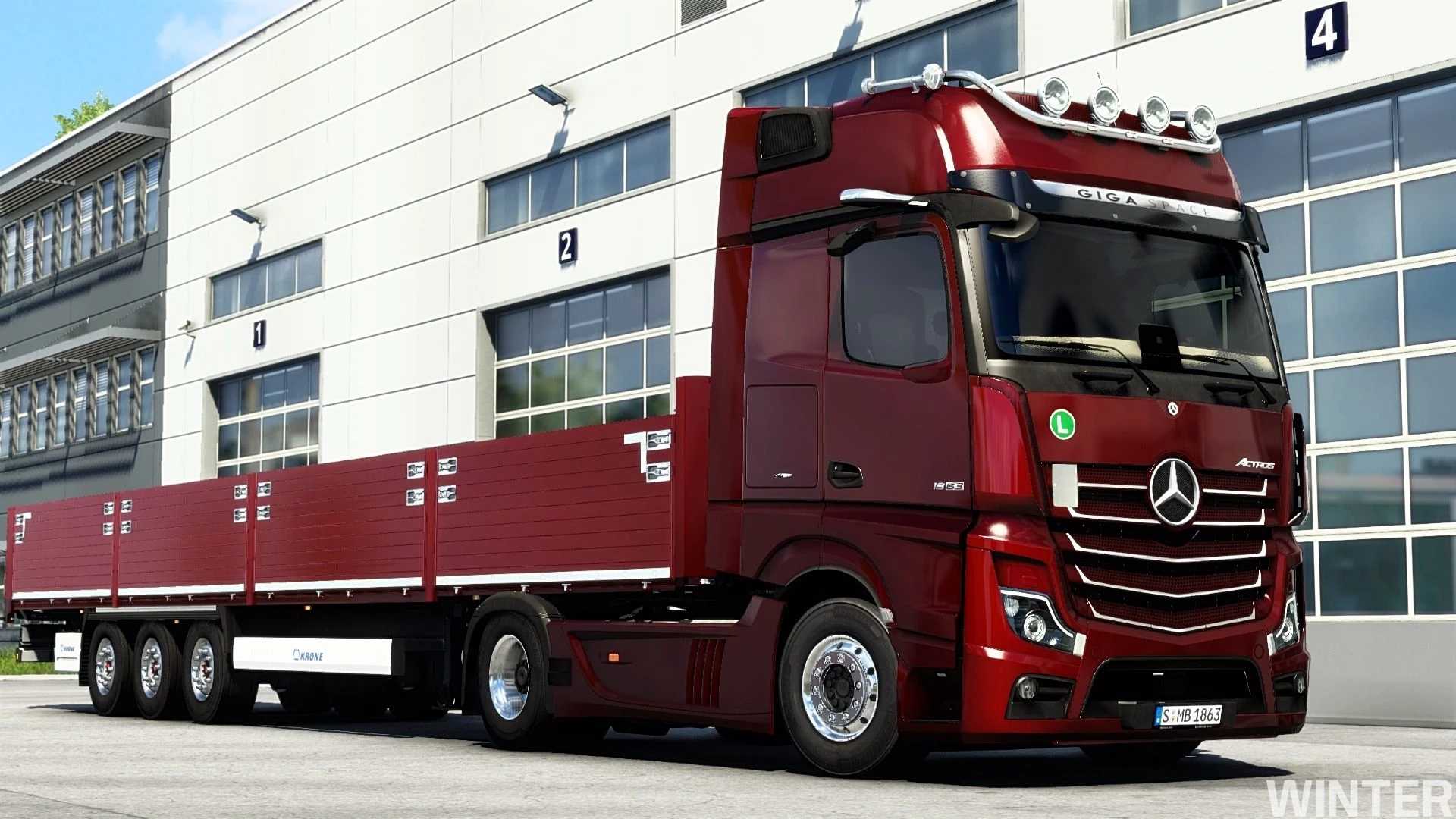 ETS 2 – Mercedes Benz New Actros 2019 V2.1 Modu – 1.53